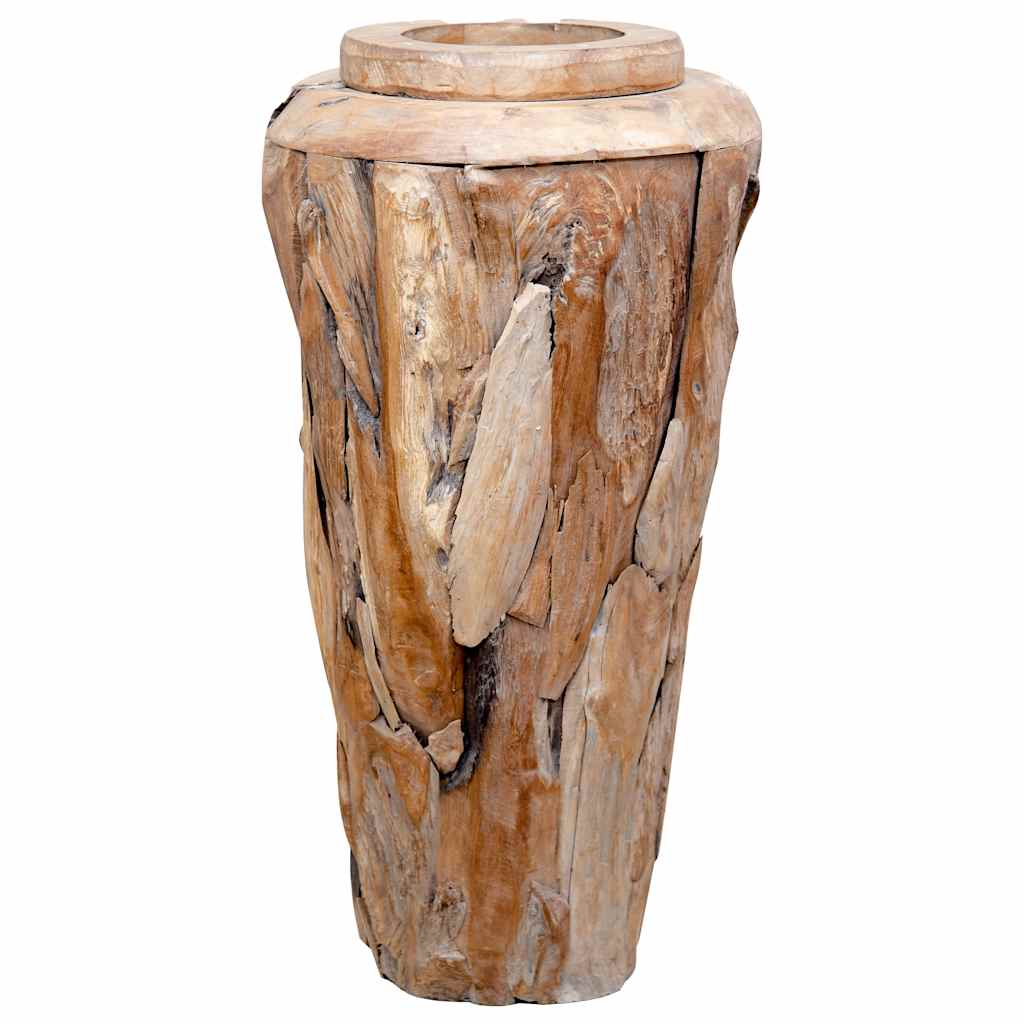 Vaso Decorativo 40x80 cm in Legno Massello di Teak 285210