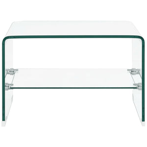 Tavolino da CaffÃ¨ Trasparente 50x45x33 cm in Vetro Temperato