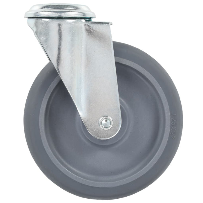 Ruote Girevoli con Foro per Bullone 24 pz 125 mm 277874