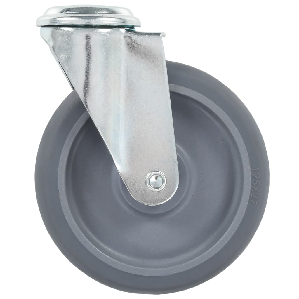 Ruote Girevoli con Foro per Bullone 12 pz 125 mm 277897