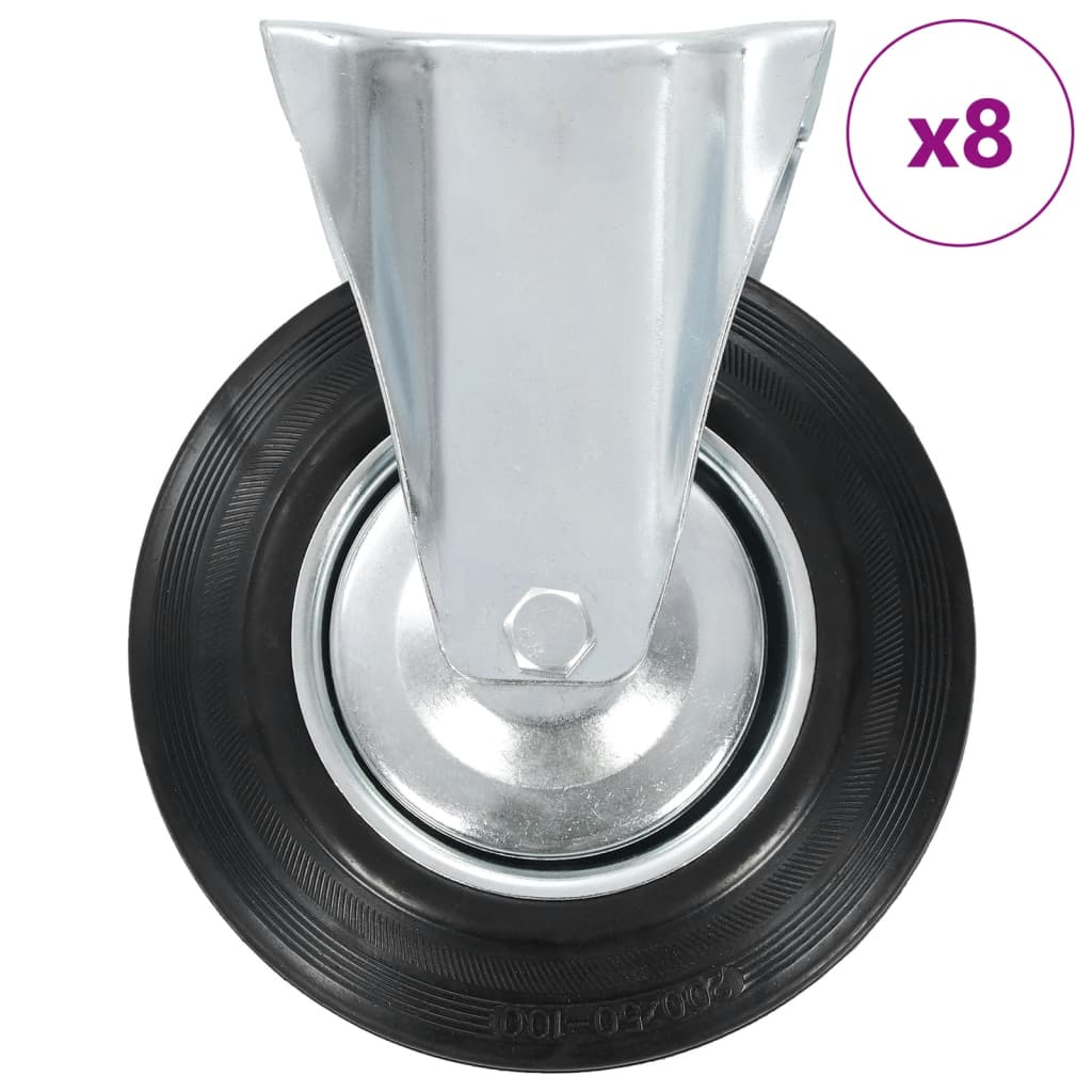 Rotelle Fisse 8 pz 200 mm cod mxl 58020