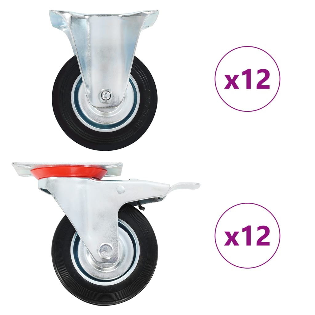 Rotelle 24 pz 100 mm 278044