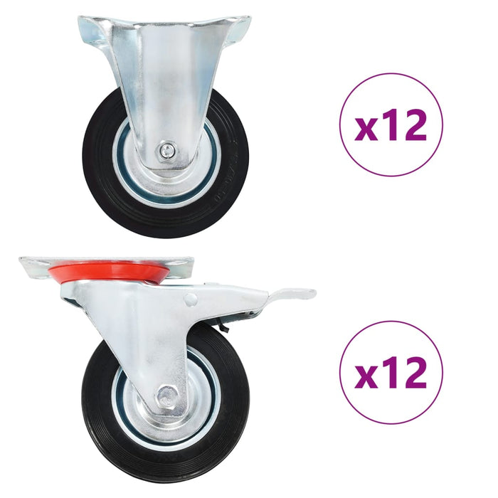 Rotelle 24 pz 100 mm 278044