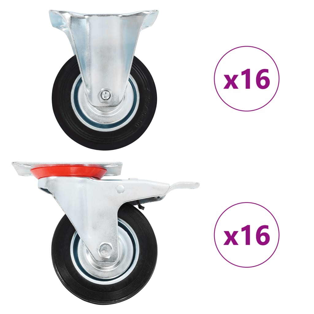 Ruote 32 pz 100 mm 278045