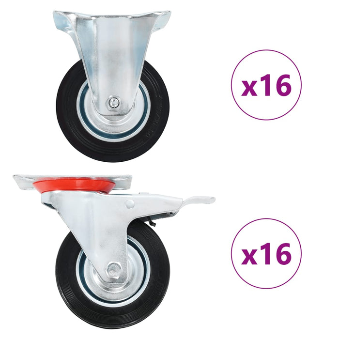 Ruote 32 pz 100 mm 278045