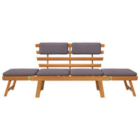 Poltrona lounge da 190 cm con cuscino 2 in 1 in legno massello di acacia 02_0011866