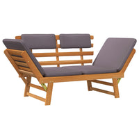 Poltrona lounge da 190 cm con cuscino 2 in 1 in legno massello di acacia 02_0011866