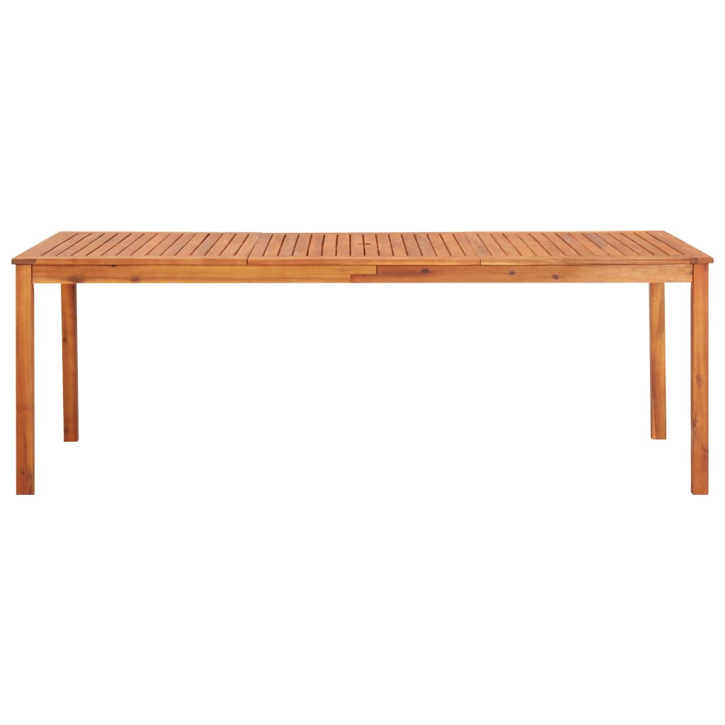 Tavolo da Giardino 215x90x74 cm in Legno Massello di Acacia 45963