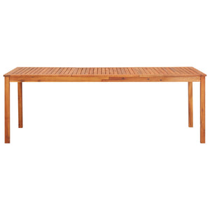 Tavolo da Giardino 215x90x74 cm in Legno Massello di Acacia 45963