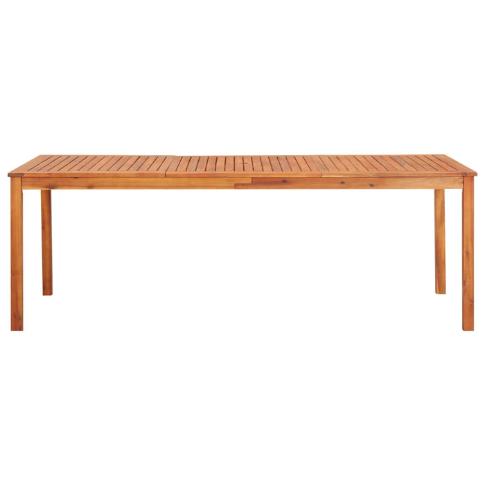 Tavolo da Giardino 215x90x74 cm in Legno Massello di Acacia 45963