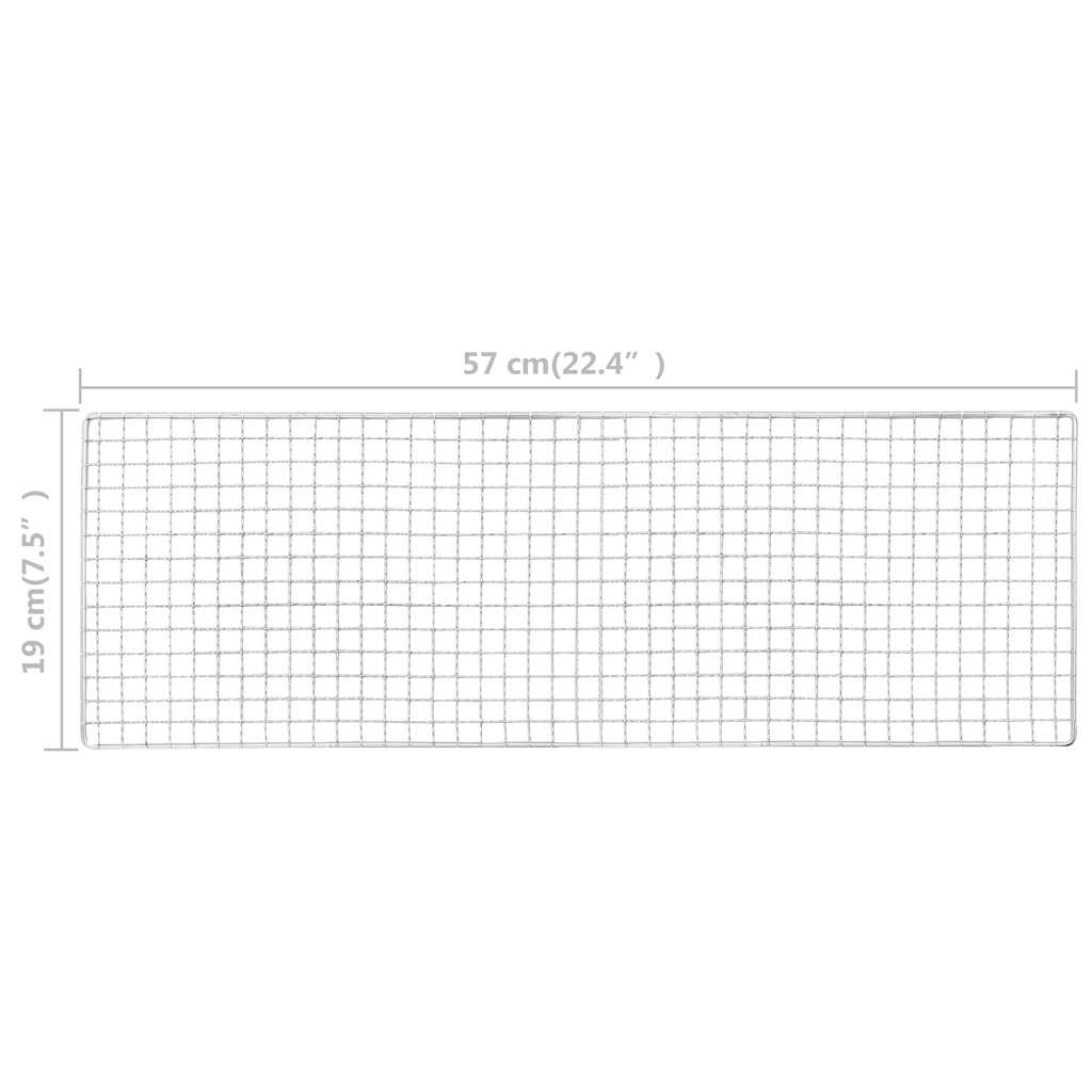 Griglia Barbecue da Campeggio Portatile 60x22,5x33cm 46610