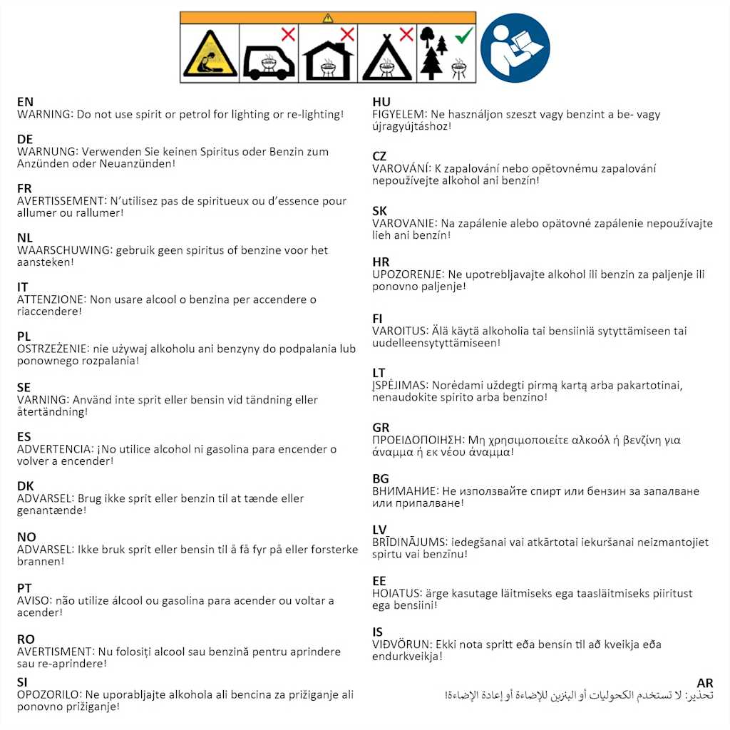 Ciminiera per Barbecue Starter a Carbone in Acciaio Zincato 46614