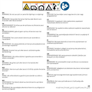 Ciminiera per Barbecue Starter a Carbone in Acciaio Zincato 46614