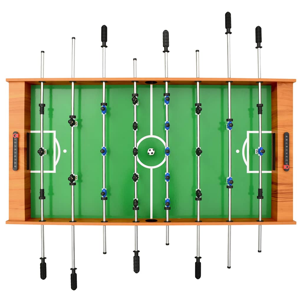 Calcio Balilla Pieghevole 121x61x80 cm Marrone Chiaro cod mxl 72764