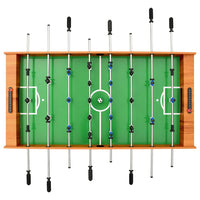 Calcio Balilla Pieghevole 121x61x80 cm Marrone Chiaro cod mxl 72764