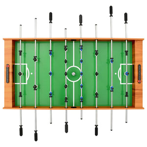 Calcio Balilla Pieghevole 121x61x80 cm Marrone Chiaro cod mxl 72764