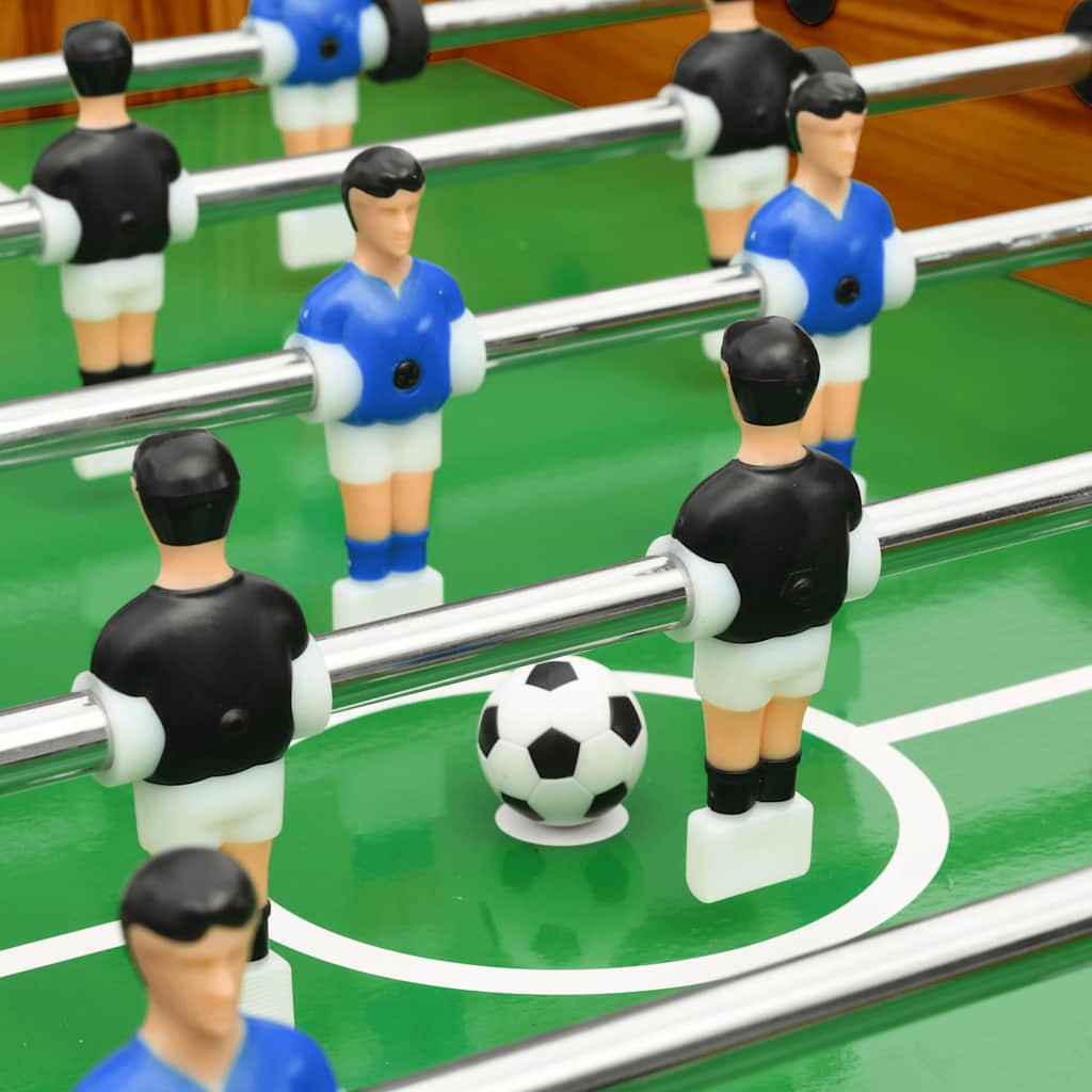 Calcio Balilla Pieghevole 121x61x80 cm Marrone Chiaro cod mxl 72764