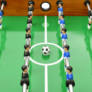 Calcio Balilla Pieghevole 121x61x80 cm Marrone Chiaro cod mxl 72764