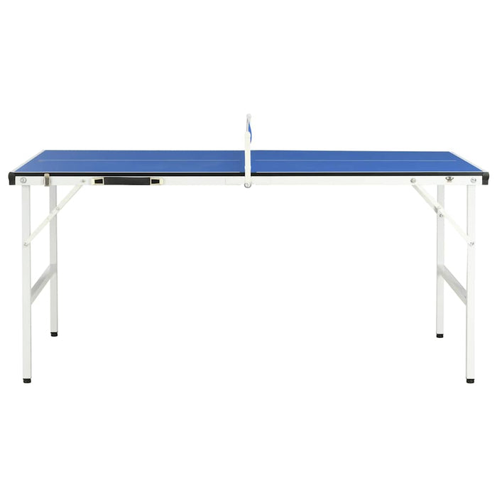 Tavolo da Ping Pong 5 Piedi con Rete 152x76x66 cm Blu 91946