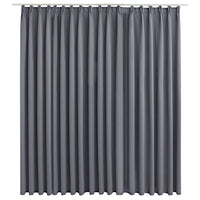 Tenda Oscurante con Ganci Grigia 290x245 cm 134433