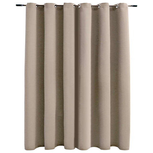 Tenda Oscurante con Anelli in Metallo Beige 290x245 cm cod mxl 62621