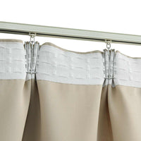 Tende Oscuranti con Ganci 2 pz Beige 140x245 cm cod mxl 76030