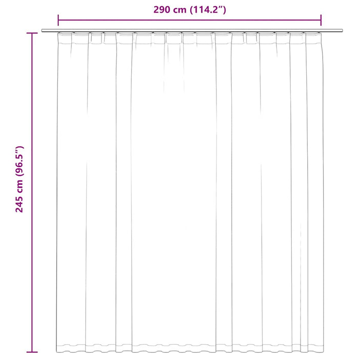 Tenda Oscurante con Ganci Blu 290x245 cm 134457