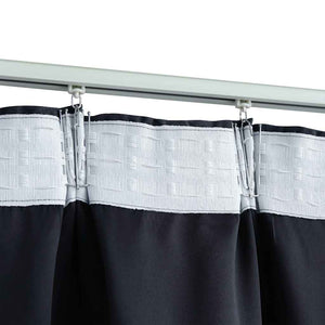 Tende Oscuranti con Ganci 2 pz Antracite 140x225 cmcod mxl 103263