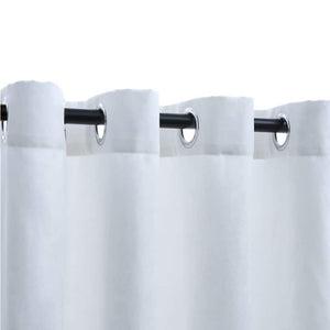 Tende Oscuranti con Anelli in Metallo 2 pz Avorio 140x225 cm cod mxl 69374