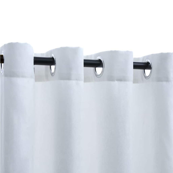 Tende Oscuranti con Anelli in Metallo 2 pz Avorio 140x225 cm cod mxl 69374