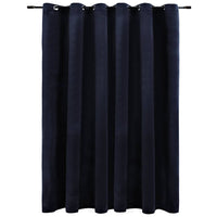 Tenda Oscurante con Anelli in Metallo Velluto Nera 290x245 cm cod mxl 59167
