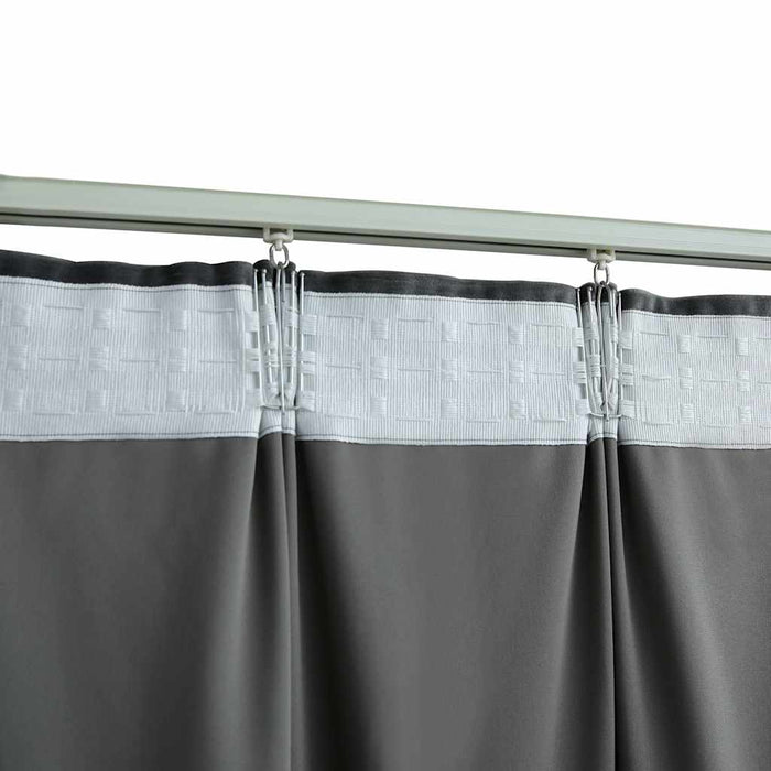 Tende Oscuranti con Ganci 2 pz Antracite in Velluto 140x245 cm 134502
