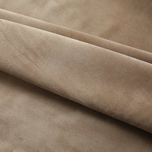 Tende Oscuranti con Ganci 2 pz Beige in Velluto 140x225 cm 134509