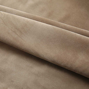 Tende Oscuranti con Ganci 2 pz Beige in Velluto 140x245 cm cod mxl 64210