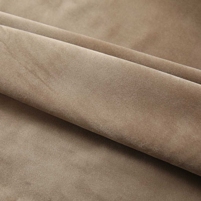 Tende Oscuranti con Ganci 2 pz Beige in Velluto 140x245 cm cod mxl 64210