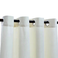 Tenda Oscurante con Anelli in Metallo Velluto Crema 290x245 cm 134515