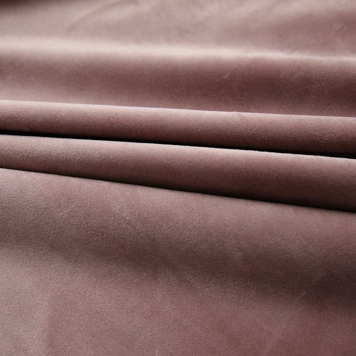 Tende Oscuranti con Ganci 2 pz Rosa Antico in Velluto 140x175cm 134524