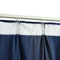 Tenda Oscurante con Ganci Velluto Blu Scuro 290x245 cm 134535