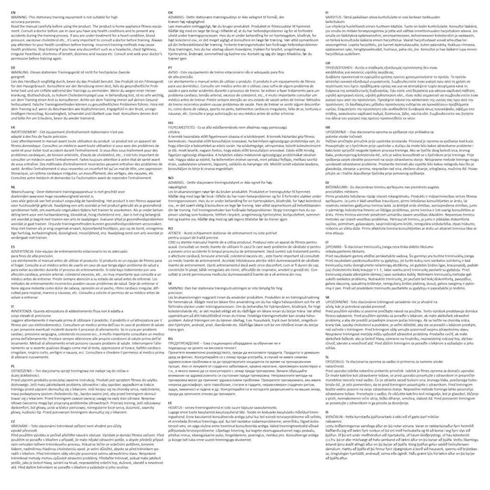 Cyclette Ellittica con Cinghia di Resistenza Nera 92009