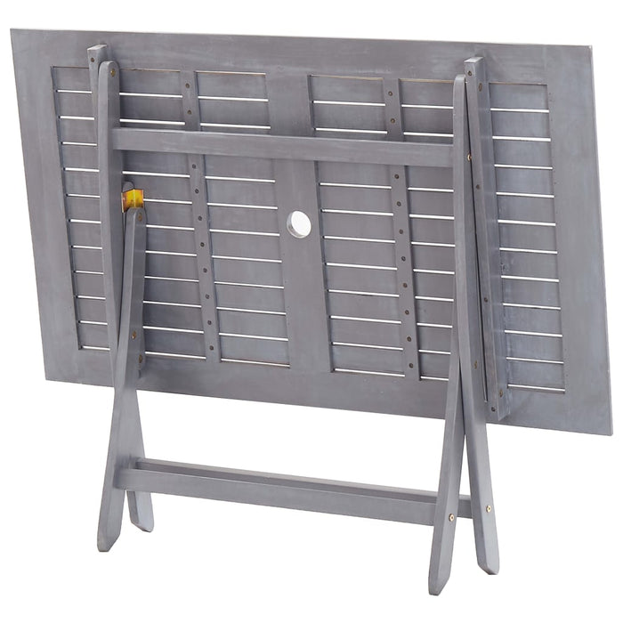 Tavolo da Giardino Pieghevole 120x70x75cm in Massello d'Acacia 46331