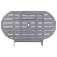 Tavolo da Giardino Pieghevole 160x85x75 cm Massello di Acacia cod mxl 34407