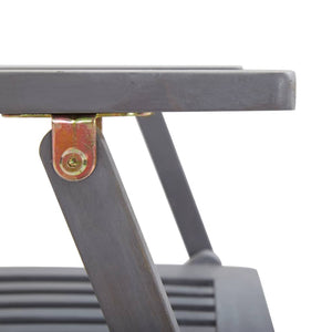 Sedie da Giardino Pieghevoli 2 pz in Legno Massello d'Acacia 46333