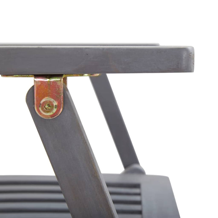 Sedie da Giardino Pieghevoli 2 pz in Legno Massello d'Acacia 46333