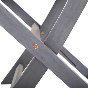 Sedie da Giardino Pieghevoli 2 pz in Legno Massello d'Acacia cod mxl 18380