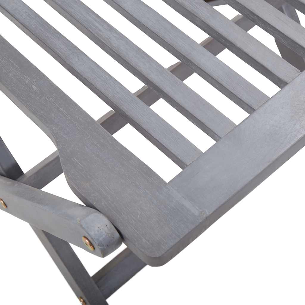 Sedie da Giardino Pieghevoli 4 pz in Legno Massello d'Acacia 46336