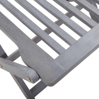 Sedie da Giardino Pieghevoli 4 pz in Legno Massello d'Acacia 46336