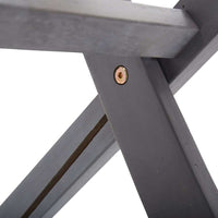 Sedie da Giardino Pieghevoli 4 pz in Legno Massello d'Acacia 46336