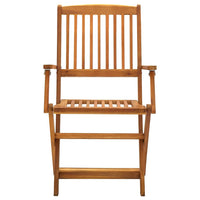 Sedie da Giardino Pieghevoli 2 pz in Legno Massello d'Acacia 46337