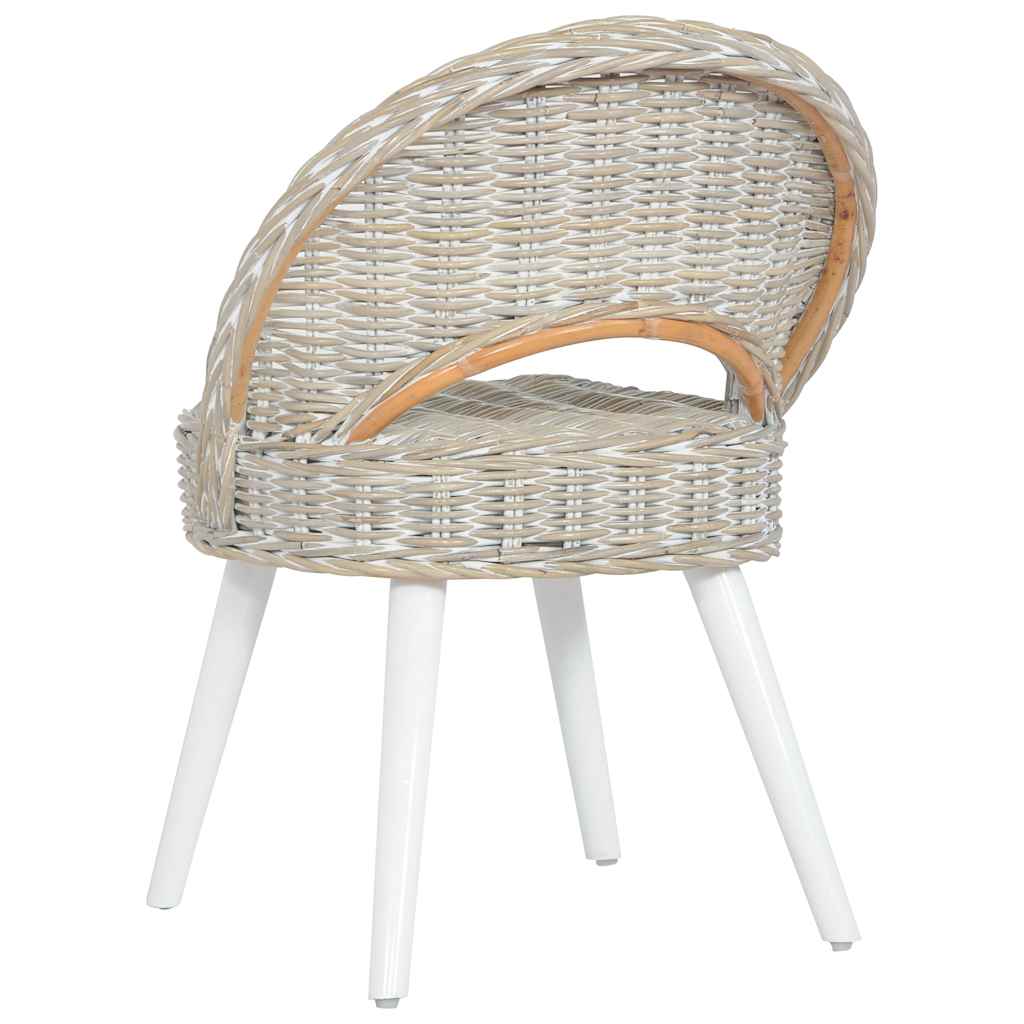 Poltrona in Rattan Kubu Bianco 285229