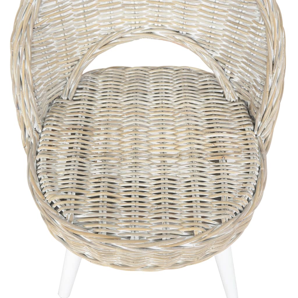 Poltrona in Rattan Kubu Bianco 285229